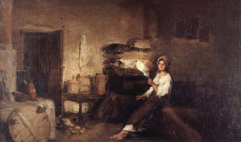 Nicolae Grigorescu Peasant Woman in her House china oil painting image